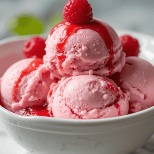 Raspberry Ice Cream Homemade