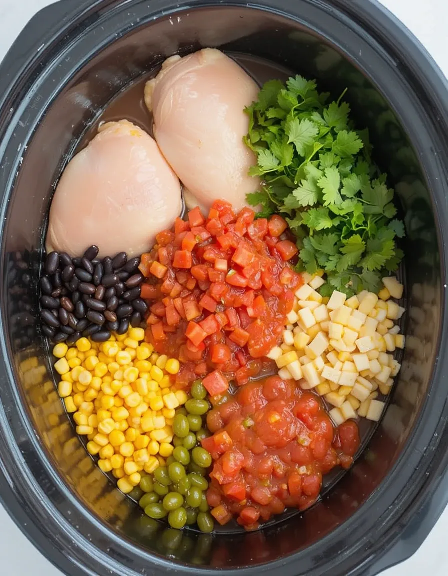 ingredients of chicken taco soup