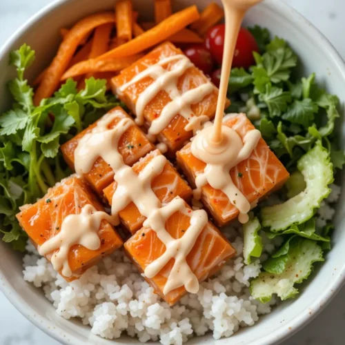 Easy & Healthy Salmon Rice Bowls