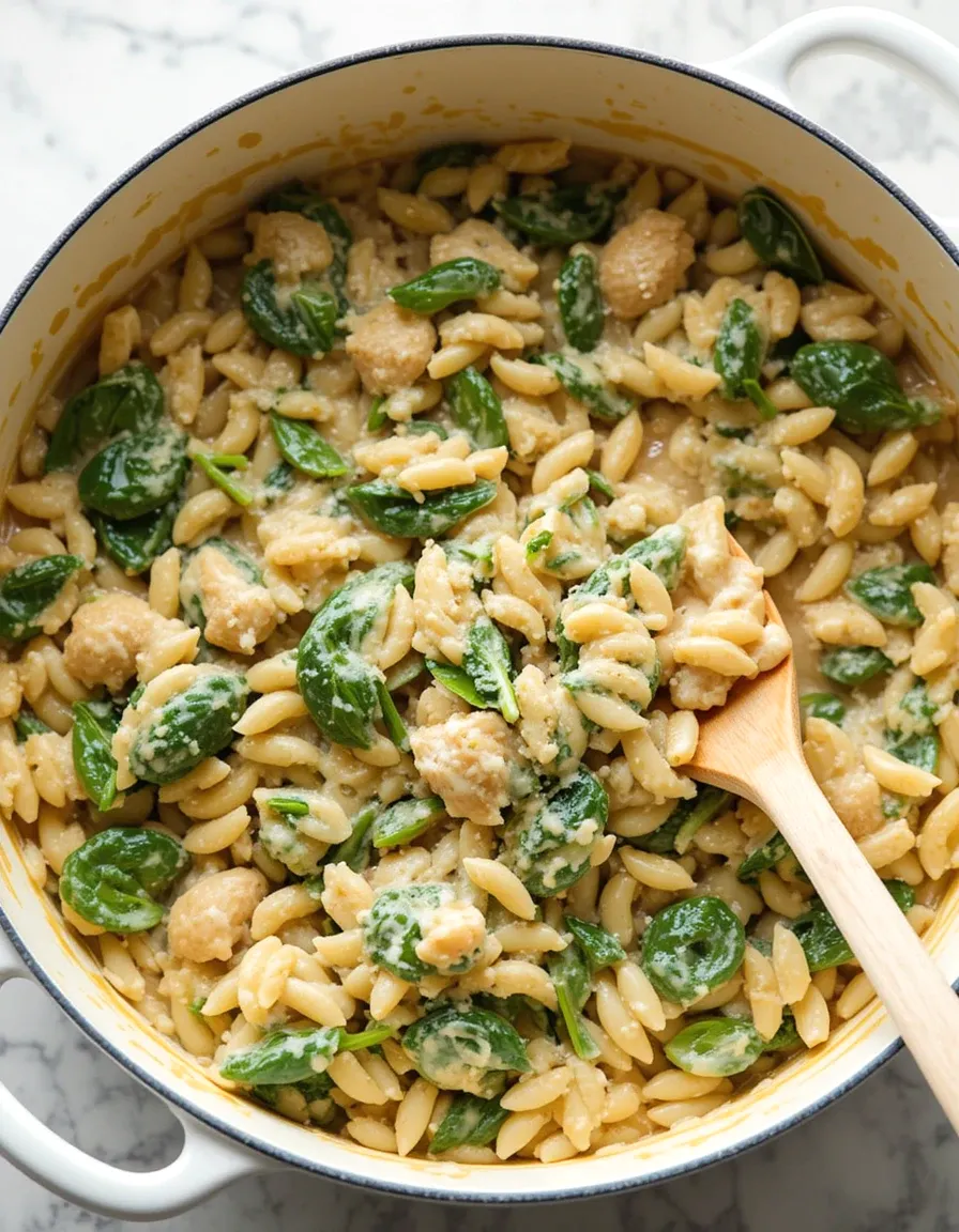 High Protein Chicken Orzo – A Creamy One Pot Dinner