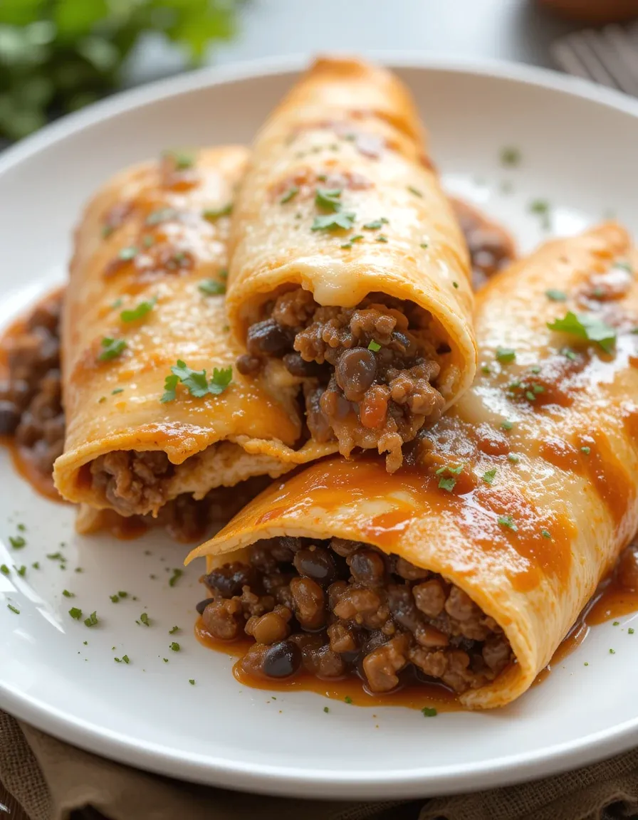 Beef Enchiladas - Cheesy, Saucy & Loaded With Flavor