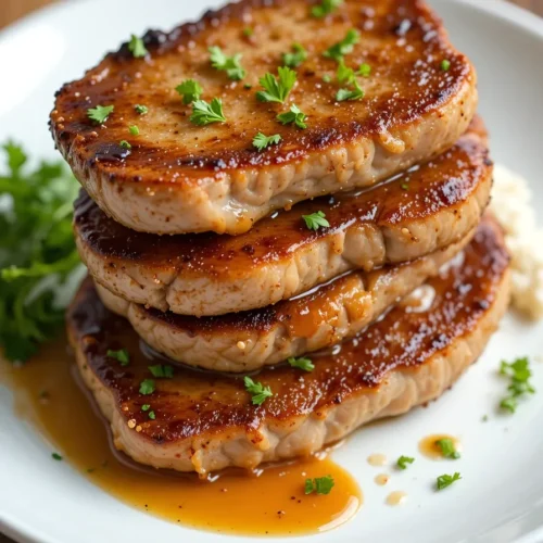 Honey Garlic Pork Chops Skillet