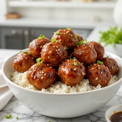 Teriyaki Chicken Meatballs