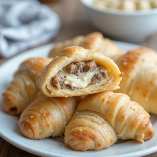 Sausage Cream Cheese Crescent Rolls